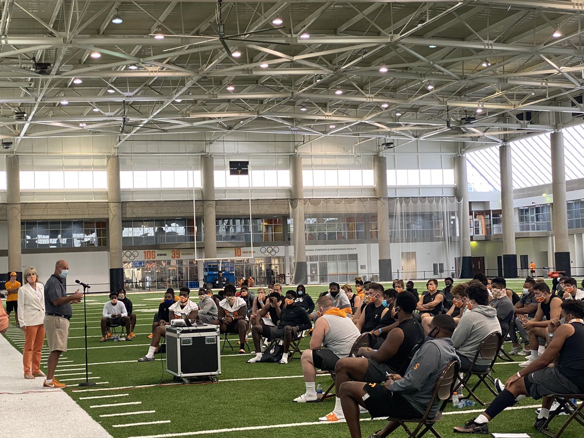 This afternoon, I met with our football team and staff to have an open conversation about playing football this fall. At the end of our discussion, I asked if they wanted to play football and the answer was a resounding YES.