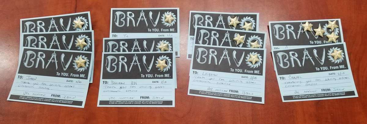 JustinRoth3016's tweet photo. Mention Monday at #3106 by recognizing associates with Bravos and Stars for #VOCmention from last week. Great job associates. #drive3stepprocess @KevinDuncan3016 @Melissa_DHRM196 @adam_veatch @ImogeneGrant19 @ShowMeShawnD196 @CampSweenScott https://t.co/4HcqoswheJ
