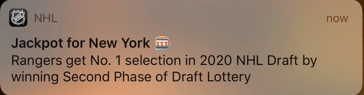WMHayes_Author's tweet image. THAT’S what I’m talking about!!! #NYR #Draftlottery #numberonepick