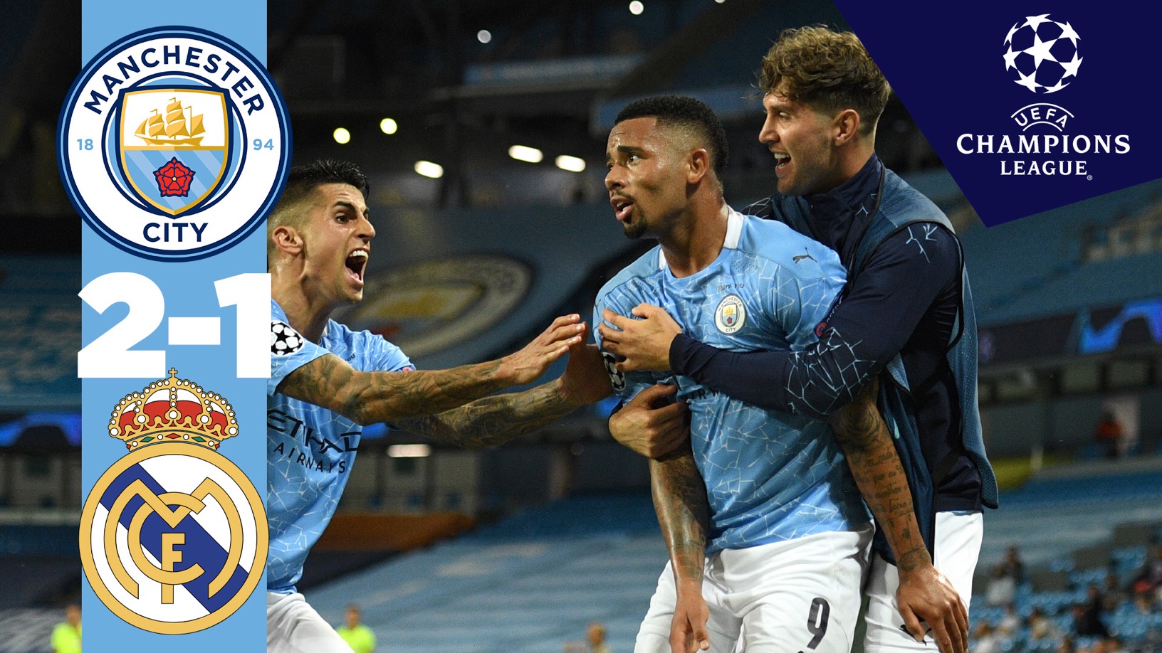Manchester city best sale real madrid 2020