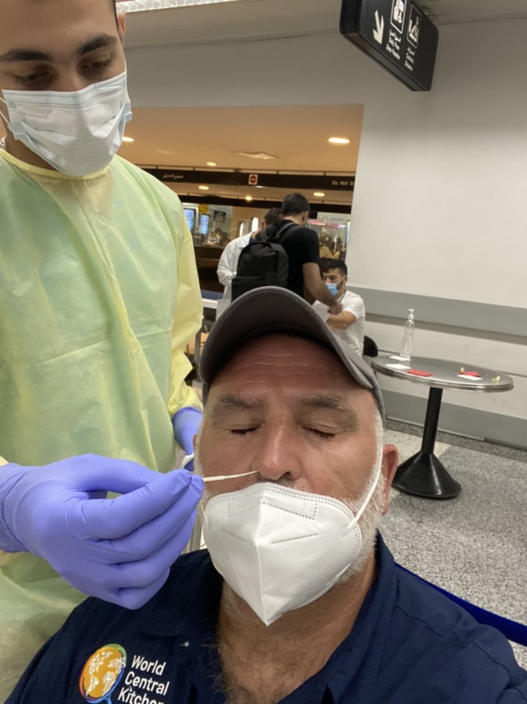 chefjoseandres's tweet photo. 72 Before you arrive to Lebanon you must have a #COVID19 test! And as soon as you land in Beirut another!!!! Is a small sacrifice to be able to join the People’s of Lebanon Relief efforts! @WCKitchen #ChefsForBeirut tomorrow on our way to 10k meals a day! Ready to work! https://t.co/GtRFGky8yG