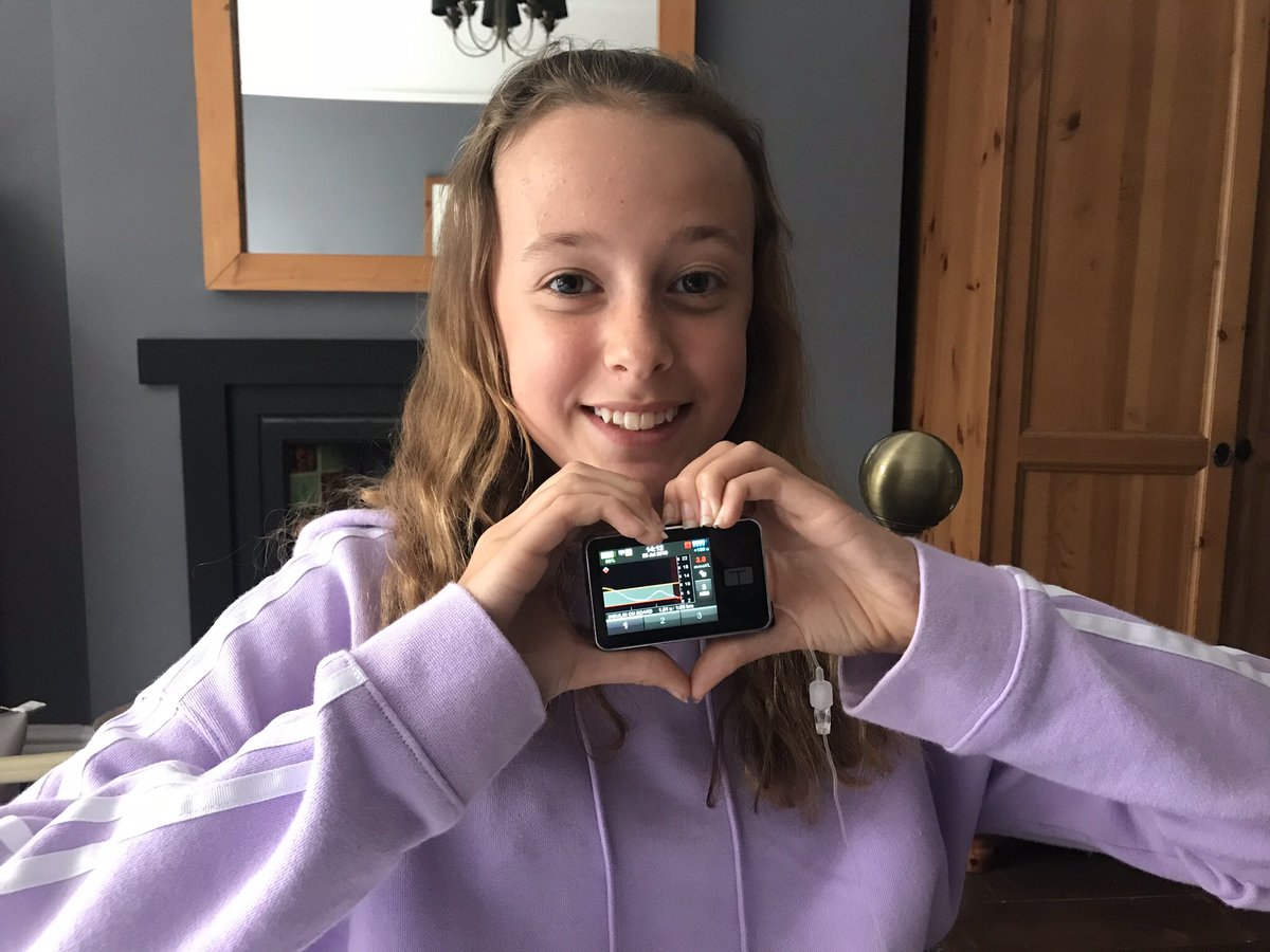 EmmaGradconsult's tweet image. Absolutely celebrating that Lottie, Mike and I have managed to do the online training and update her t-slim insulin pump with the new #controliq system this evening. Let’s see how the algorithms work for her. 🤞🤞🤞Exciting times, we love med tech and @AlderHeyDiab ❤️❤️❤️