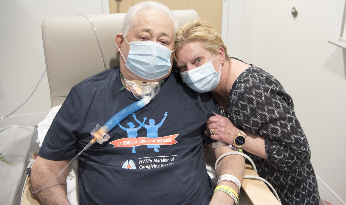 CleClinicNews's tweet photo. Because of COVID-19, Joan wasn’t able to visit for several months. In the last couple months, Mike has made tremendous progress and continues to get stronger. https://t.co/bKTIonUcv4