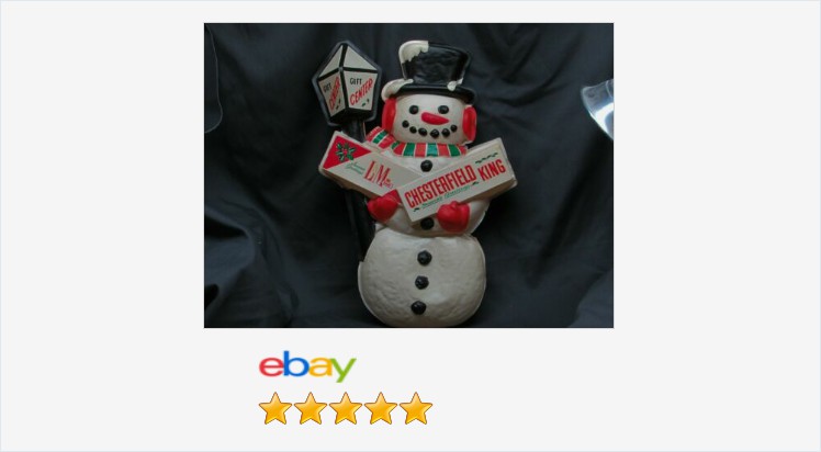 EtagereAntiques's tweet photo. Snowman 3D Chesterfield Advertising Gift Center Vintage Store Display | eBay #vintage #Snowman #Chesterfield #Advertising #giftcenter #3D #cigarettes #storedisplay 
https://t.co/Dnlp6lxkjk
(Tweeted via https://t.co/nQi0oquTl3) https://t.co/i5XsnA0HTT