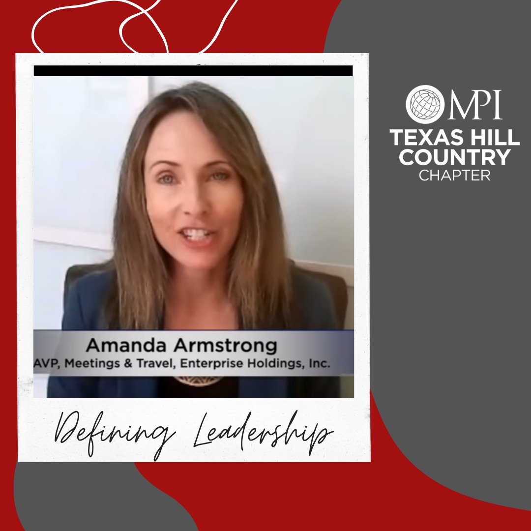 MPI_THCC's tweet photo. Amanda Armstrong, Ast. VP, Meetings & Travel, Enterprise Holdings and 2018 CHAIR OF THE IBOD WITH MPI, - shares her definition of leadership and why it's more critical to lead now.
Watch here: https://t.co/O08JzuzN2N
#MPI #MPITHCC #COVID19 #Meetings #Travel #Events #Business https://t.co/mxvq7Uc4Hn