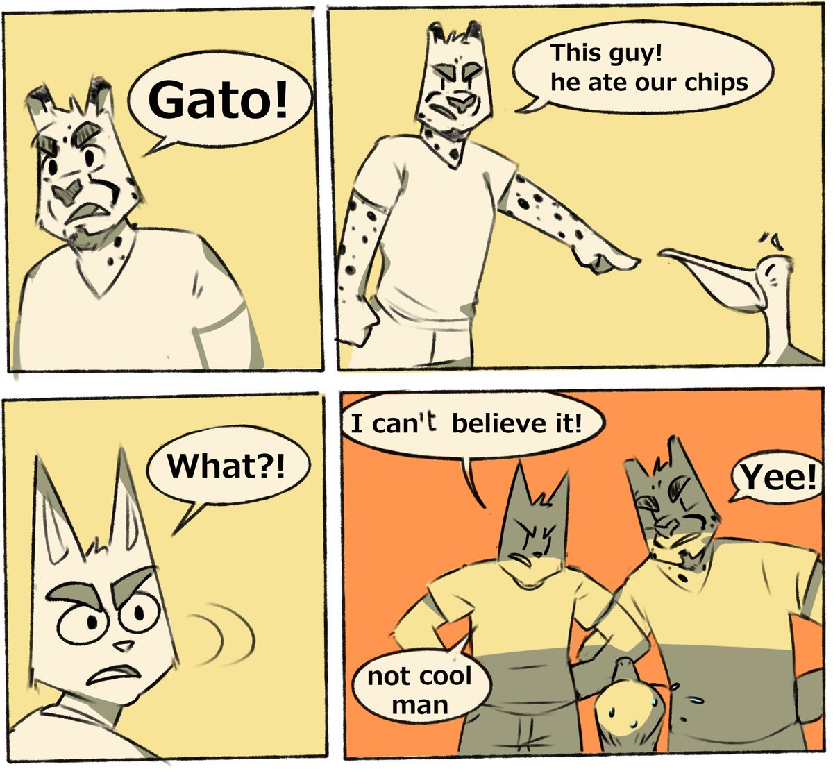Gato_Matero's tweet photo. I'm sorry I wasn't able to take this out of my mind 
so I had to draw it 🙏 https://t.co/3YfdRTTfUL