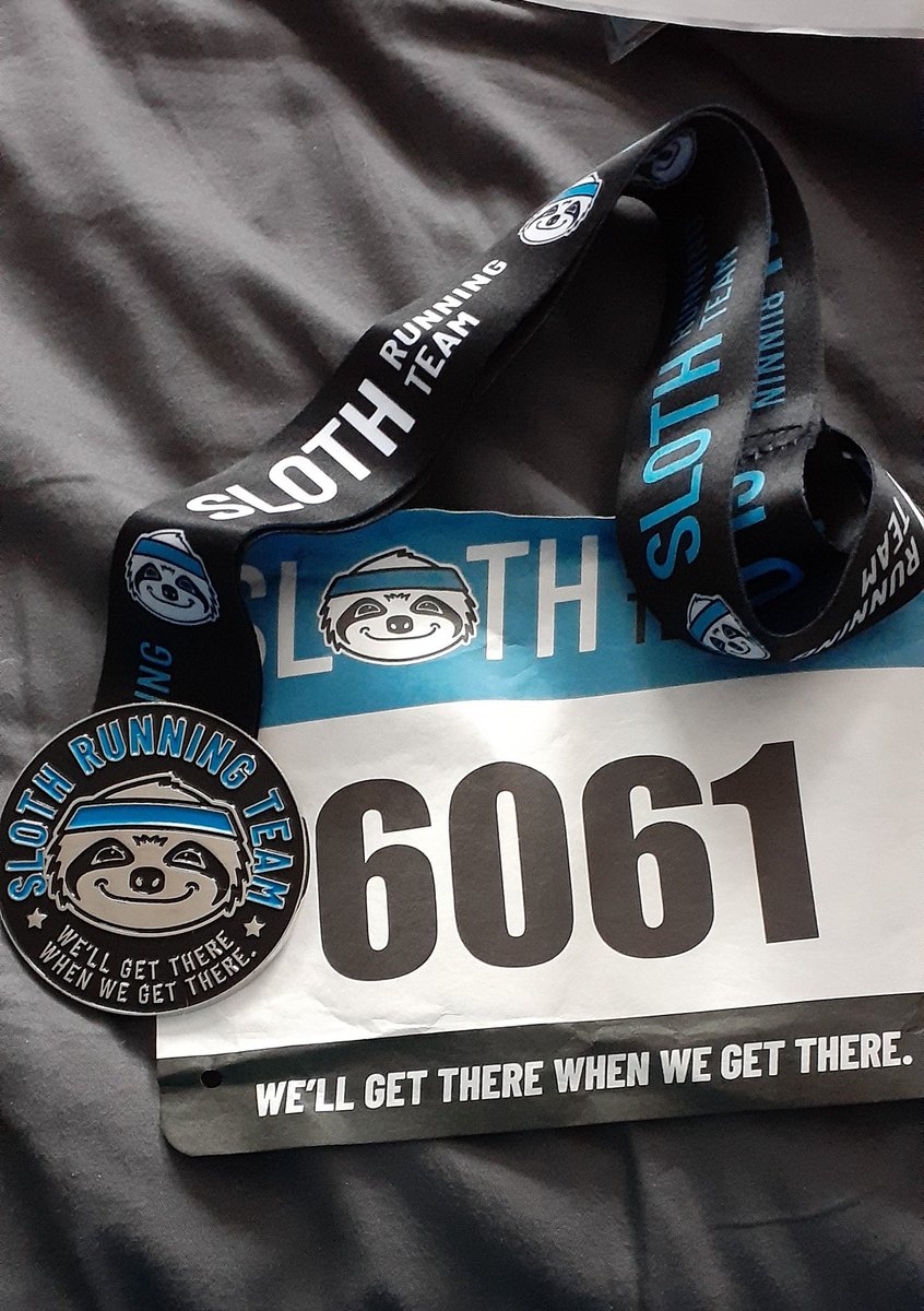 Dreamermom326's tweet photo. I walked it, in my house, but I did it. I do wish it said I did the 10k. #SlothRunningTeam #IRun4Movement https://t.co/Xzun4fGBdx