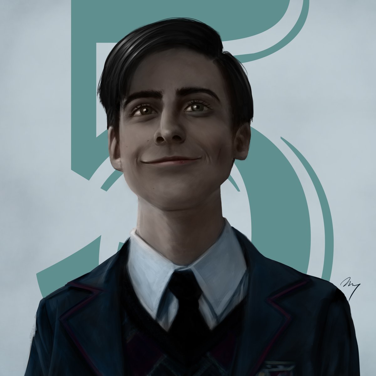 magritte_ns's tweet photo. #five #UmbrellaAcademy #portrait #digitalart #fanart https://t.co/5iCl9s49Vi