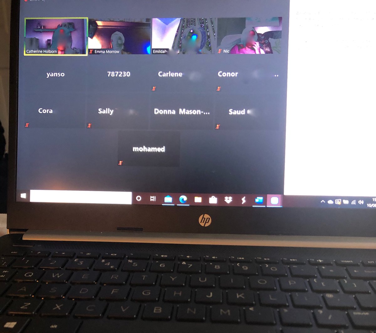emmamorrow390's tweet photo. When #AHPsActive takes a back seat for the night! MSc Dissertation Zoom meeting for the final push! @sheffhallamuni #getitfinished #soclose #neartheend #imsotired @KeeleyRosbottom 🙏🏻🥴🤣 https://t.co/duiBcxjN1S