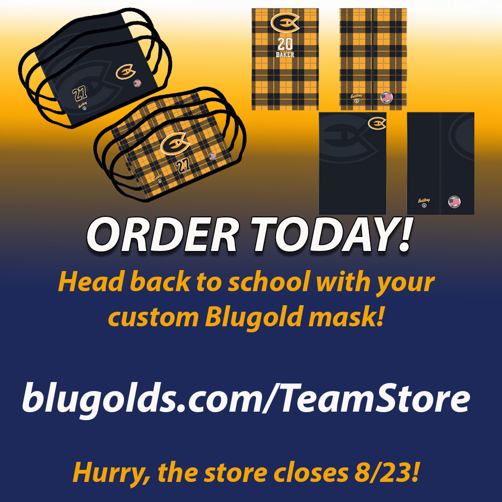 UWECblugolds's tweet photo. Want to show some Blugold pride? Thanks to our friends at @Eastbay, you can now order a custom Blugold mask or neck gaiter! Visit https://t.co/egHRrccJc5 to order yours today. Hurry, the store closes 8/23!

@UWEauClaire #blugoldstrong #blugoldsflytogether https://t.co/AfOckEsiF1