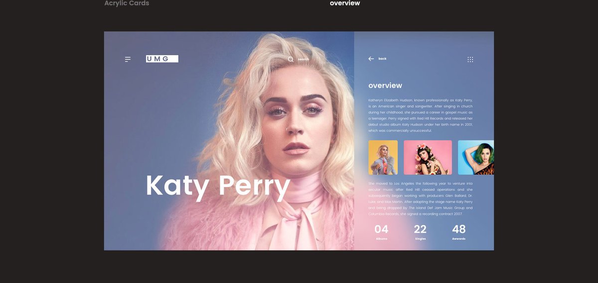 abduzeedo's tweet image. UI/UX concept by Alexsander Barhøn of the current Universal Music Group site abduzeedo.com/universal-musi…