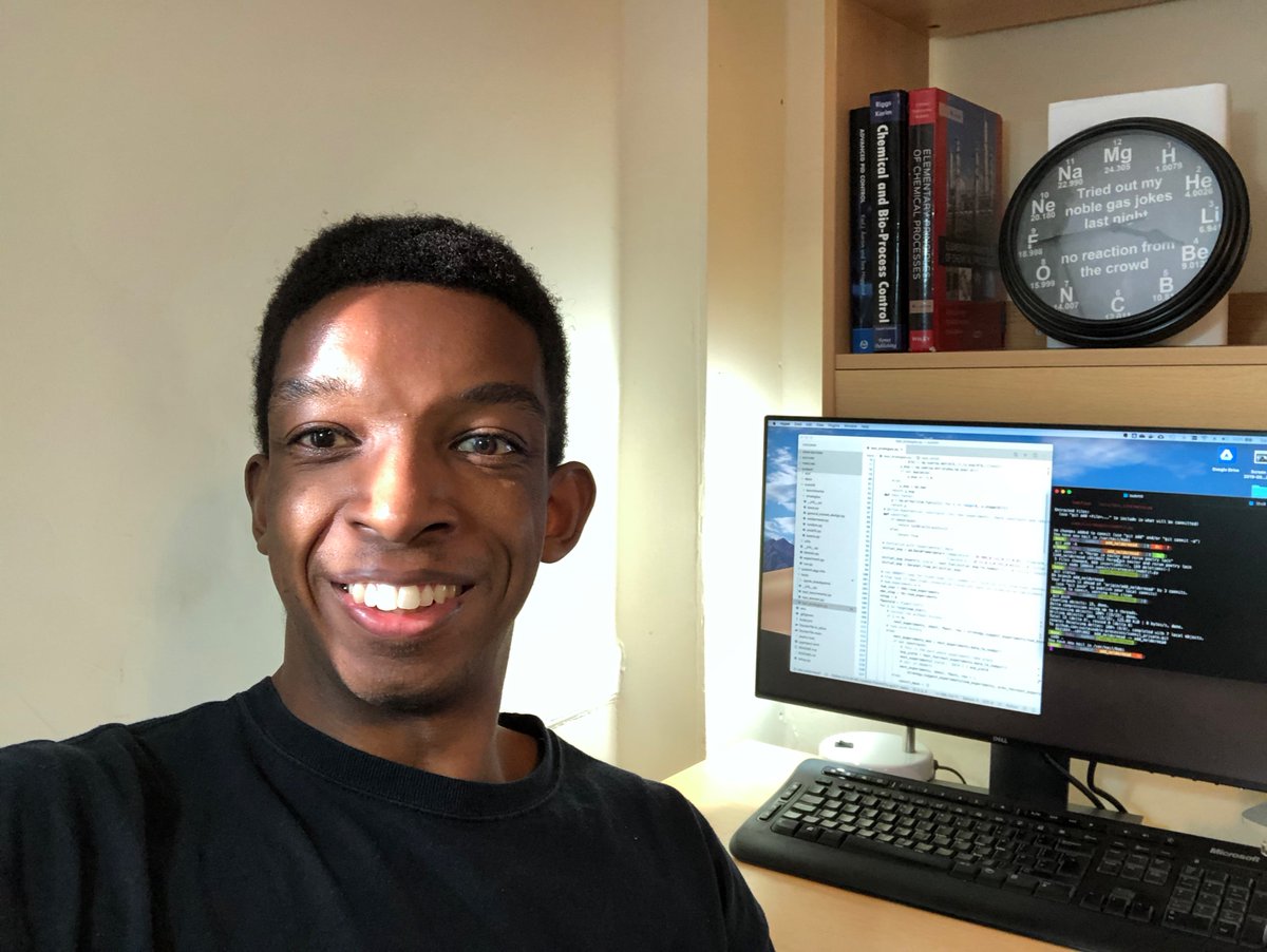 marcos_felt's tweet photo. I’m a PhD student in chemical engineering at the University of Cambridge! I use machine learning to accelerate scale-up of chemical processes. #BlackinChemRollCall #BlackInChemWeek https://t.co/KZ74P06O3q