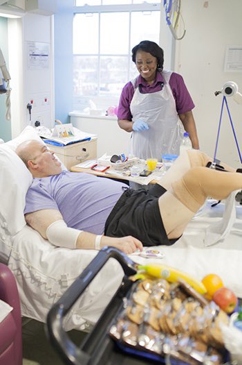 You might not have heard of an NHS host/hostess.

But they’re the ones who keep patients hydrated, ensure they receive the meals they need, and often provide a lot of comfort to them throughout their stay.

We think they are all amazing - please RT if you do too.