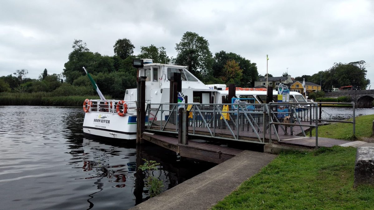 Moon River. We went on a trip down the River Shannon on a boat. It was nice, but the deedleedee music was just a bit too much.