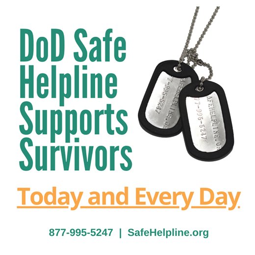 #Values Leaders take care of their Soldiers. Create a culture of trust by learning how to help survivors of sexual assault in your unit: safehelpline.org/info-for-leade….
#Trust #Leadership #VictoryStartsHere #PeopleFirst #ArmyTeam #ArmyReadiness #ReadyNow #SHARP

@TRADOC @fortleonardwood