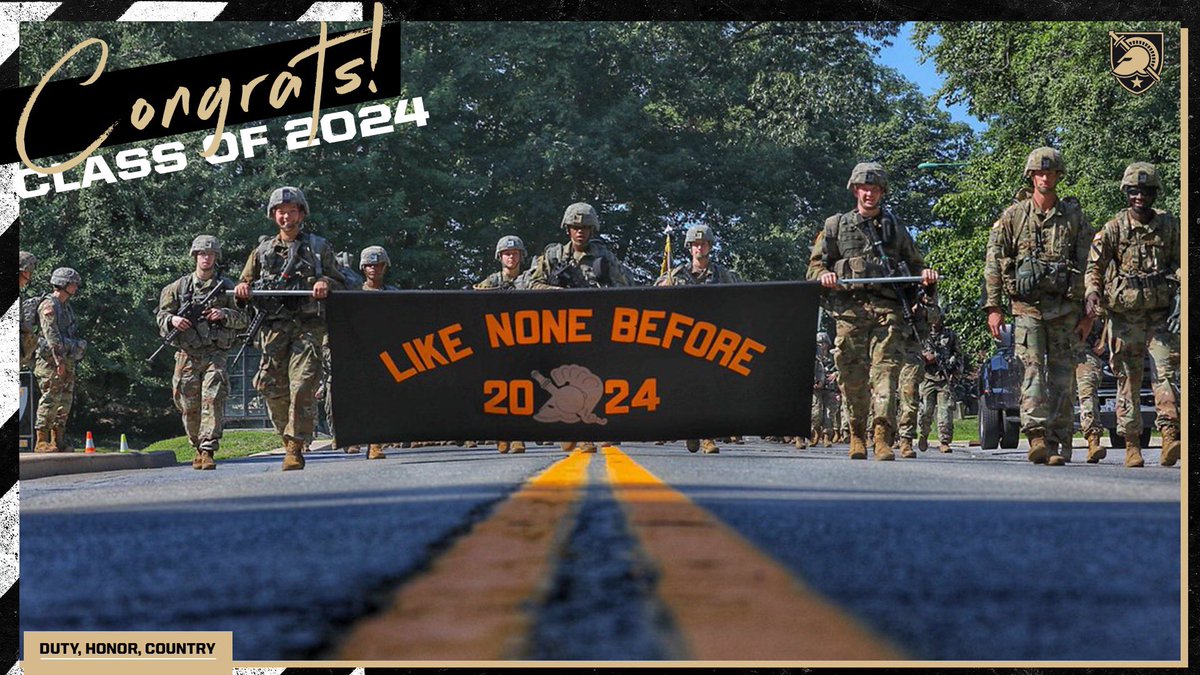 Beast โ๏ธ
Congrats to the Class of 2024 #GoArmy https://t.co/pFHbJnF2Iz