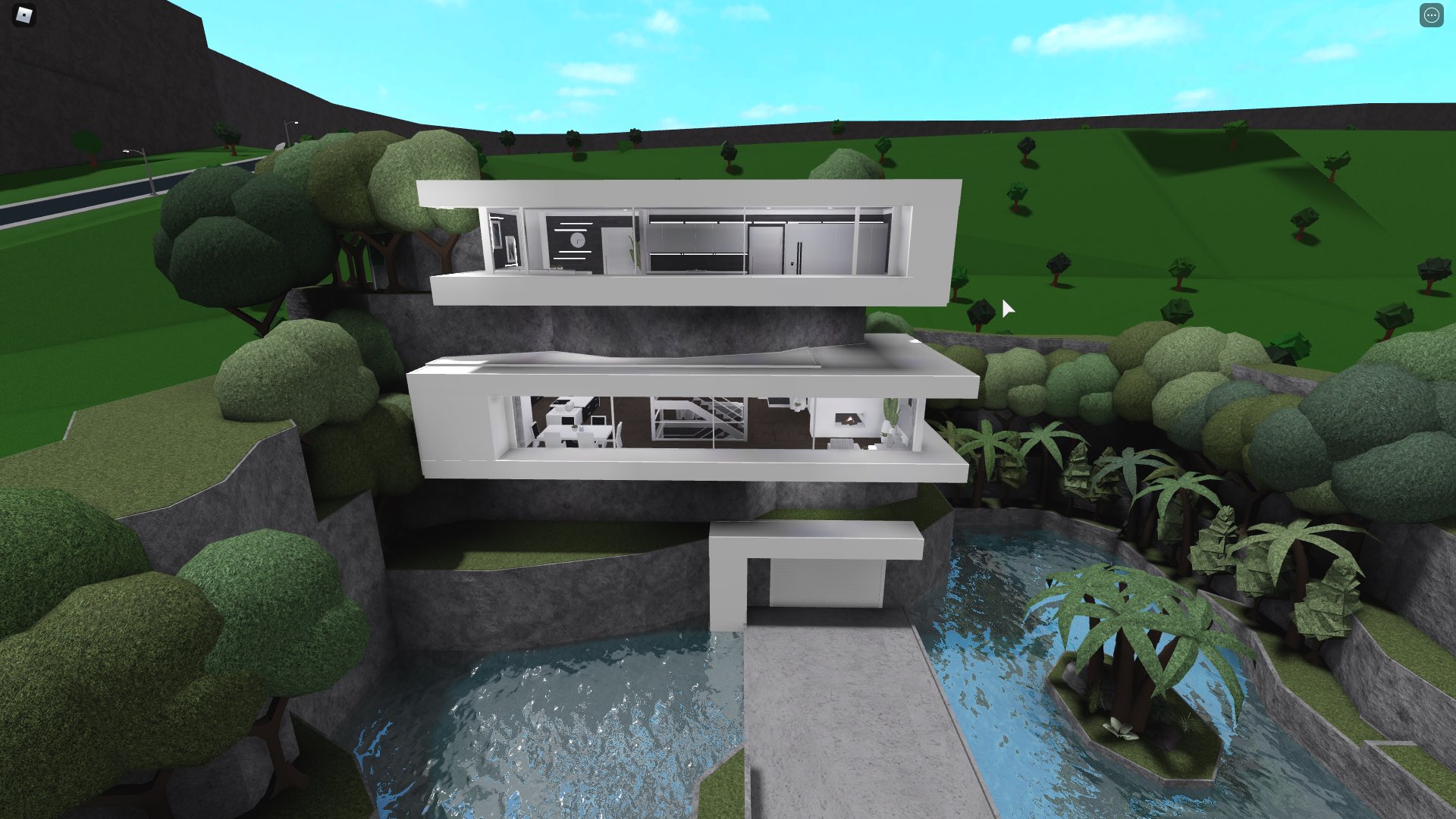 BLOXBURG: Modern Tropical Home Speedbuild