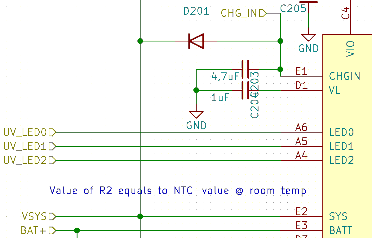 At boot the diode shunts current from USB to the internal rail (which sits in front of the DC/DC converter). After boot we raise the rail in software so that the diode essentially turns off. It is a hack, but it is simple, cheap and we have confidence that it will work.