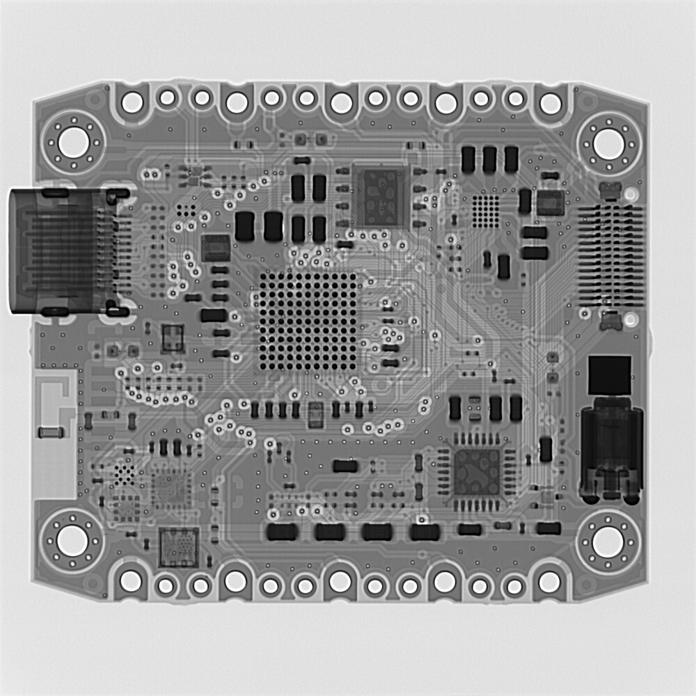 June 4: The X-rays of the BHI160 on the  @card10badge come back. They look mesmerizing: