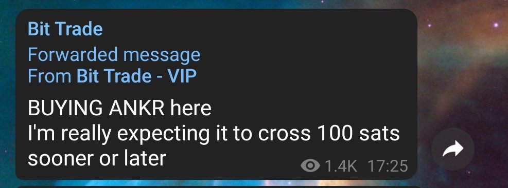 $ANKR up more than 100%

Took its time to play out but patience paid off.

Join our telegram group for the best signals - t.me/stackingbitcoin

$BTC $ETH $XRP $XLM $APRA $VET $RVN $KNC $REN $BNT $ONE $ZIL $RLC $ERD $FET $LINK $XTZ $BAND $ALGO $ONT $SYS $BQX $IRIS $ATOM $CELR
