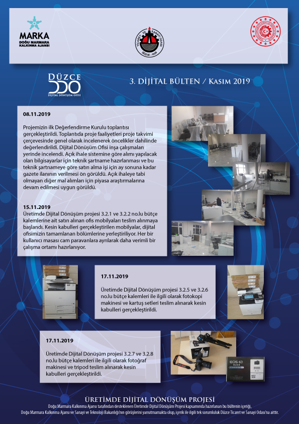 Projemizin 3. Dijital Bülteni Yayınlandı

#DuzceDDO