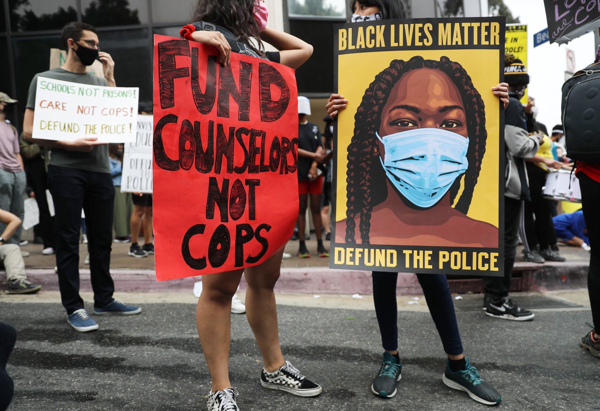 In a recent poll in Minneapolis, where the city council said it would disband the police department after the death of George Floyd, 79% of survey respondents agreed that funding should be diverted from police to social and health services. https://trib.al/VyauPRg 