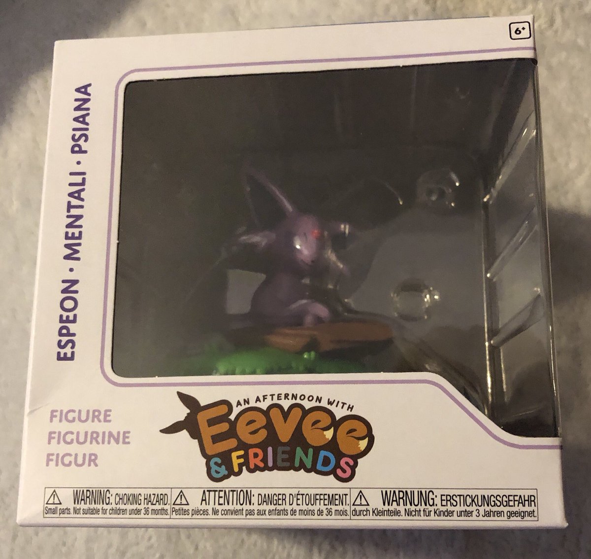 MrMrsPokemon's tweet photo. Espeon has arrived! Almosted forgot to snag this one for the set but was able to get it ordered. #espeon #pokemoncenter #eveeandfriends #eveeevolution #pokemon https://t.co/Ybee1egzLn