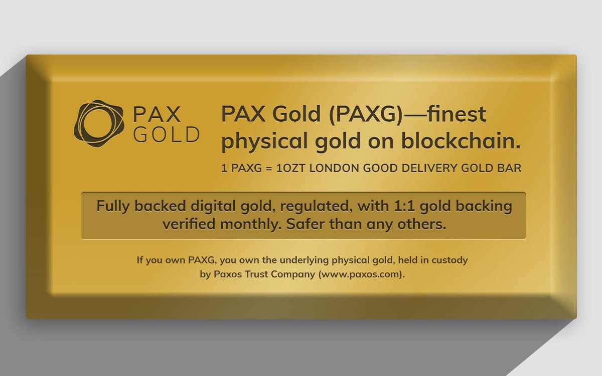 Have you been watching the #gold market? The market cap of $PAXG increased by $6M just last week. Learn more about why $PAXG is the most trusted digital gold token available paxos.com/paxgold/