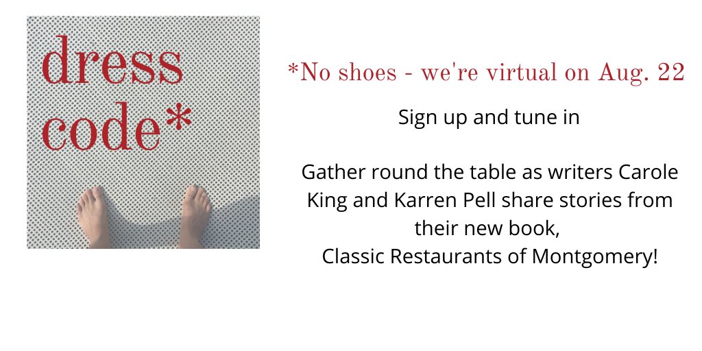 It's not just another Saturday night when you can be somewhere virtually! Hear from writers Carole King and Karren Pell as they share stories from their new book!  A copy of the book is included in your reservation!
bit.ly/ClassicRestaur…
#sweethomealabama