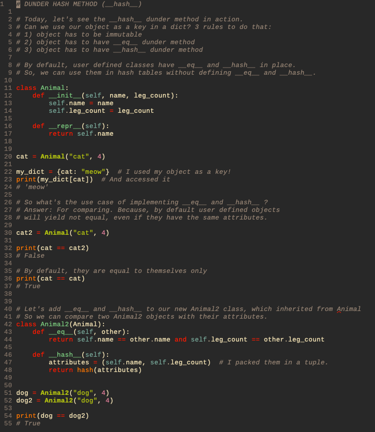 flowfelis's tweet image. Day 30/100 of #100DaysOfPythonTips. Today we are going deep into __hash__ and __eq__. In the past, I was asked in two interviews about __hash__  Let&apos;s see it in action ⚡️
#Python #Python3 #100DaysOfCode #DEVCommunity #CodeNewbies