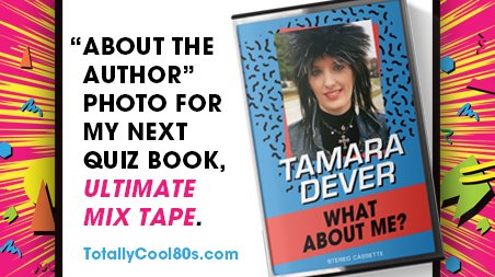 TotallyCool80s's tweet photo. How's your #WIP going? I'm having fun writing my bio and designing the page. Here's my new author pic/chapter heading graphic. I think its fun!

#amwriting #80sbook #80smusic #TC80s https://t.co/eSE1iqxePL
