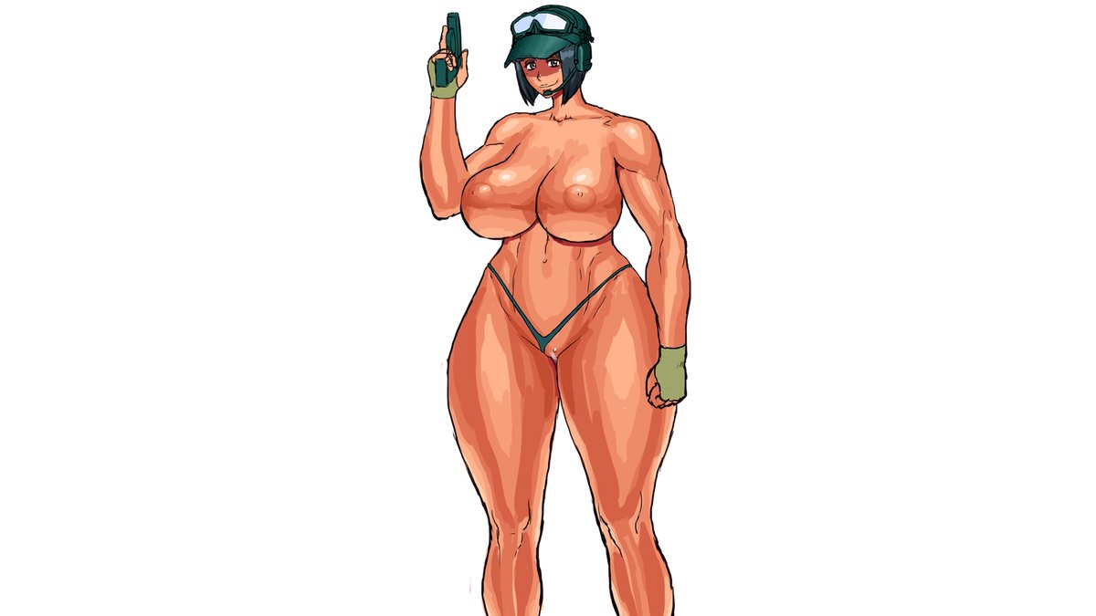 [R-18 NSFW]
地面からの照り返しで気になる画像があったので、
参考にして昨日のラフに色を置いてみるマン。 