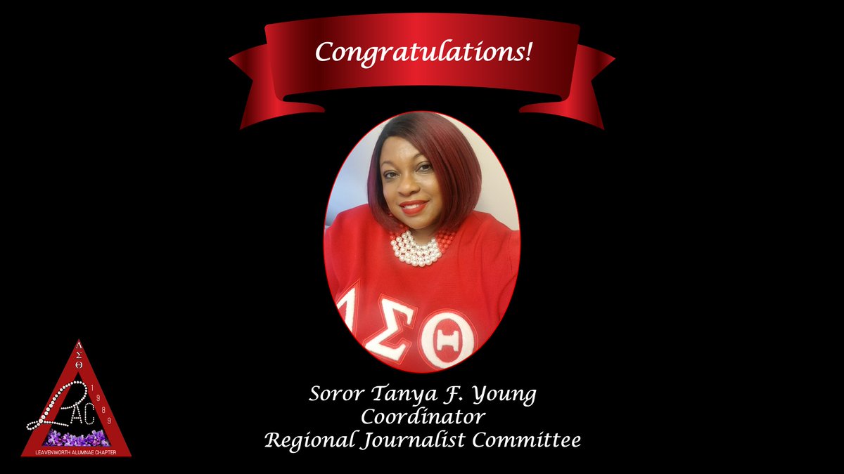 LVAC_DST's tweet photo. Congrats to our LAC Sorors on their 2020-22 Central Region Leadership appointments: Tanya Young, Coordinator, Regional Journalist Committee; and Chandra Fairley, Coordinator, Regional PP&amp;D.
#LACDST
#DST1913
#ServiceInOurHearts
#WeAreCentralDST https://t.co/6YGjhIHw0N