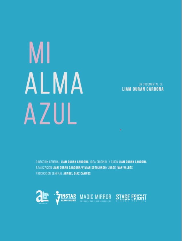 Martamar77's tweet photo. El documental #MiAlmaAzul, de Liam Duran Cardona, #PremioPM2018 de #INSTAR, tendrá su debate online mañana 11 de agosto, a la 1:00 p.m. (de Cuba).
Para participar deberá inscribirse en: agnes.kolem@gmail.com.
Si aún no lo ha visto, subtitulado al inglés: 
https://t.co/WV9NyQ6299 https://t.co/VRS8SBxTRZ