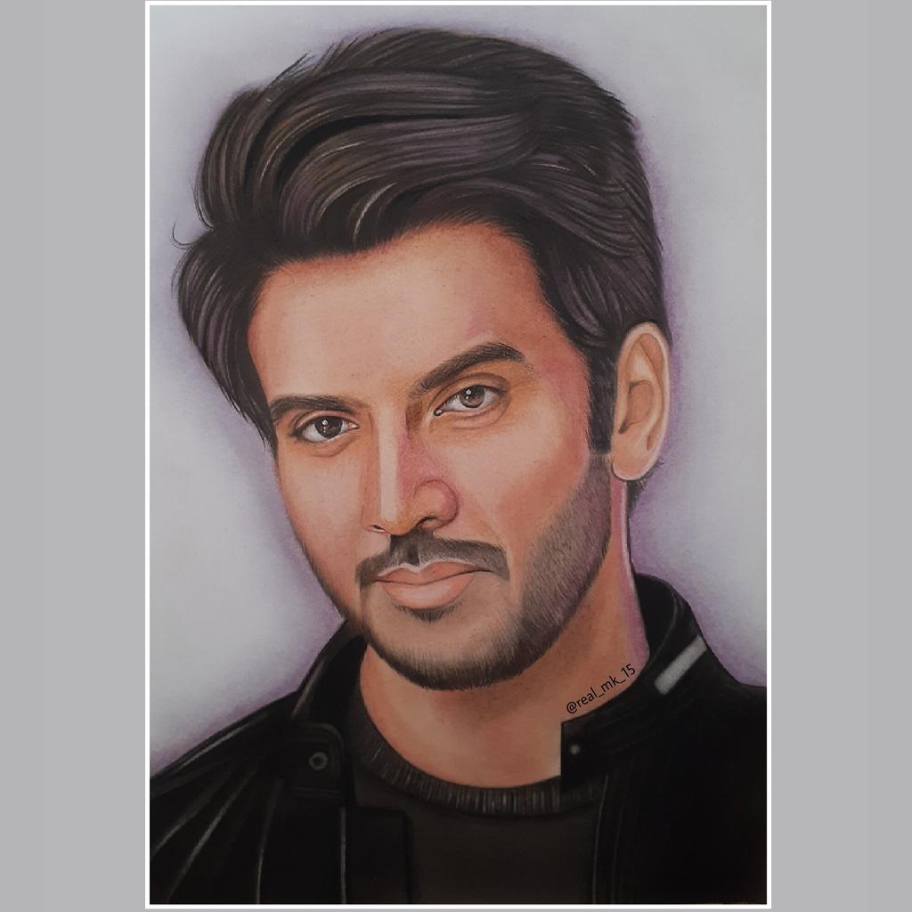 This is my #painting of <a href="/vikram_the_Leo/">Vikram Chauhan</a>
#art #drawing #vikramsinghchauhan