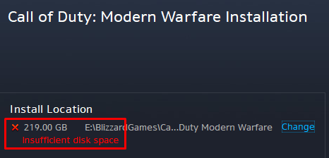 EpicGamer1088's tweet photo. So I was thinking about reinstalling Modern Warfare

Yeah idk about that one chief @Activision https://t.co/EJ57sof4rU