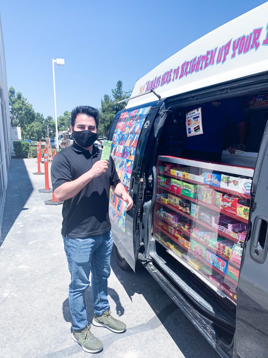 LedraBrands's tweet photo. We had a Socially distanced ice cream surprise at LEDRAbrands today! Nothing better on a hot Southern California day. What is your favorite Ice Cream truck treat? #ledrabrands #icecreamtruck https://t.co/squn8jrWca
