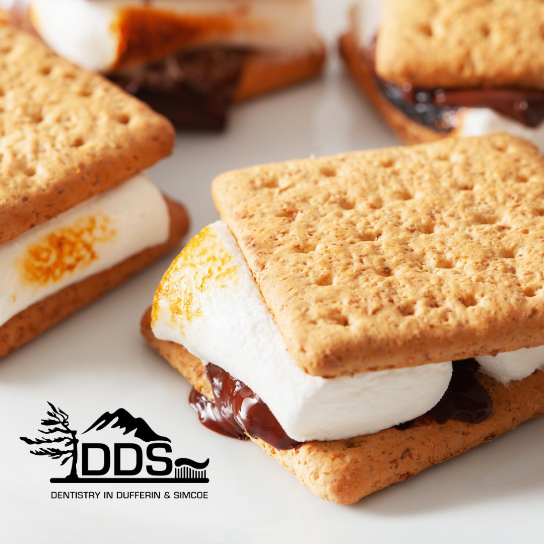 It's National S'mores Day, which means family fun, campfire stories and gooey S'mores.

As always, take care of your teeth after enjoying s’mores. Rinse your mouth out with water and brush and floss thoroughly.

#SmoresDay #Smores #OralHealth #DDSCollingwood #BlueMountain #