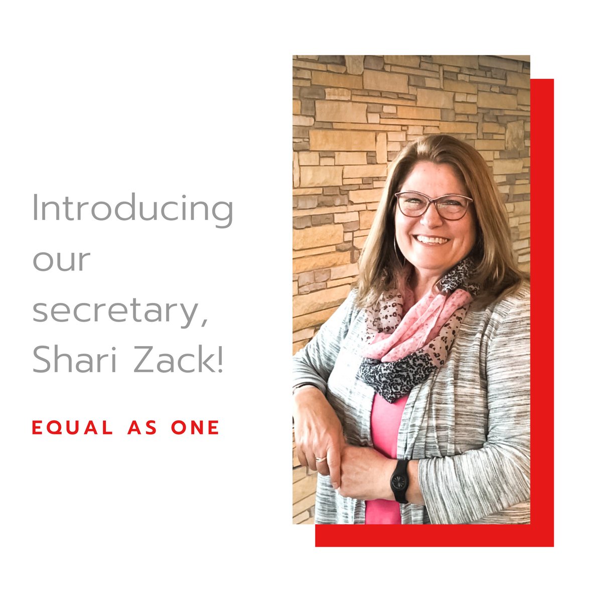 EqualAsOneNow's tweet photo. Shari is our secretary and a founding member of the board! She has years of volunteer experience!

Her passion for helping those in need, remarkable organizational skills and deeply caring heart make her the perfect addition to the Equal As One team <3 https://t.co/zgaXKfKjAH