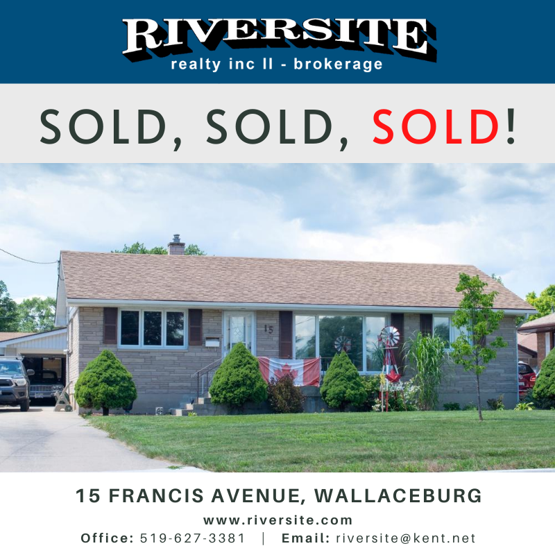RiversiteRealty's tweet photo. SOLD! SOLD! SOLD! 
🏠 15 Francis Avenue, Wallaceburg 
#Wallaceburg #ckont #RealEstate #GetSoldWithUs #Sold https://t.co/EtUk9blK92