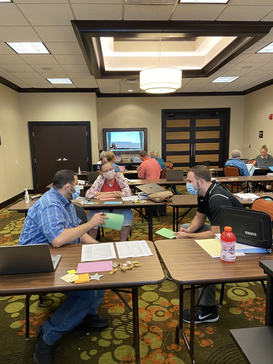 RachelYarbroug5's tweet photo. Great day of learning with the OCU School of Ed faculty!  We took a deep dive into assessment literacy and trauma informed ed prep research!  Thanks to the Hampton Inn (Airport) EVV site for the hospitality!  ⁦@OaklandCityU⁩ ⁦@ocualumnioaks⁩ ⁦@GoMightyOaks⁩ https://t.co/aLLAhNR0oS