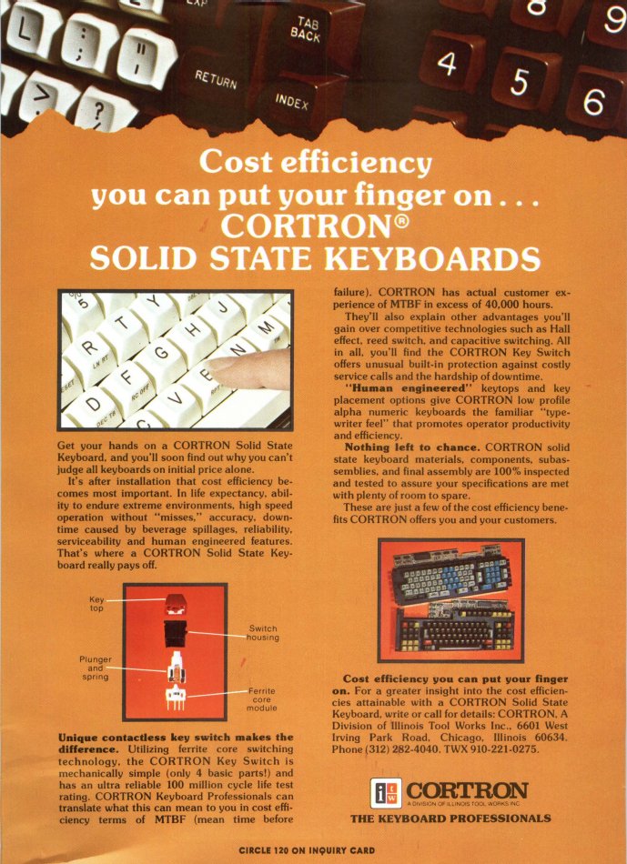 another colorful CORTRON keyboard ad.