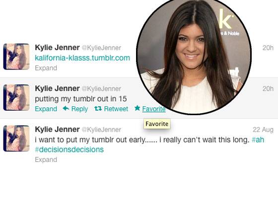 I would say it was around August 2012 that things began to accelerate in a way they haven't stopped since. There was change in the air. Want to know why? Grab a tissue.It's the 22nd and the E! News headline of the day went something like this: Kylie Jenner has joined TUMBLR.