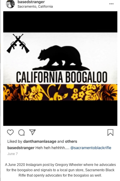 By the end of the day yesterday Greg Wheeler deleted his IG & his Tw account. In addition to using both to push his racism & misogyny he also used both to promote, Sacramento Black Rifle, gun store in Citrus Heights that advocates for the boogaloo.Check the article for more info!