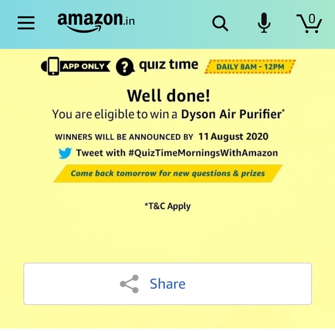 vikramk41009703's tweet photo. #QuizTimeMorningsWithAmazon https://t.co/EDlho3ZJO4