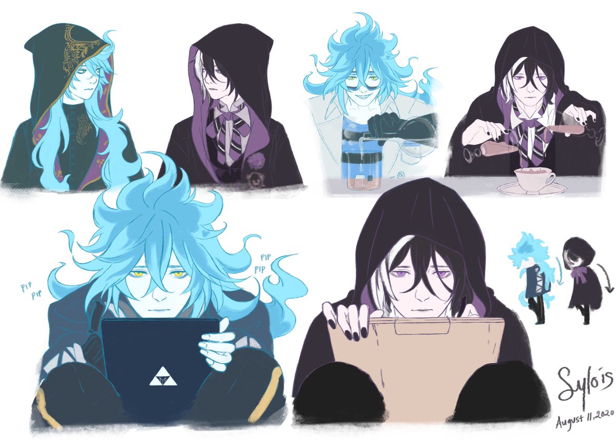 Idia Shroud (Twisted Wonderland) & Gregory Violet (Black Butler) I