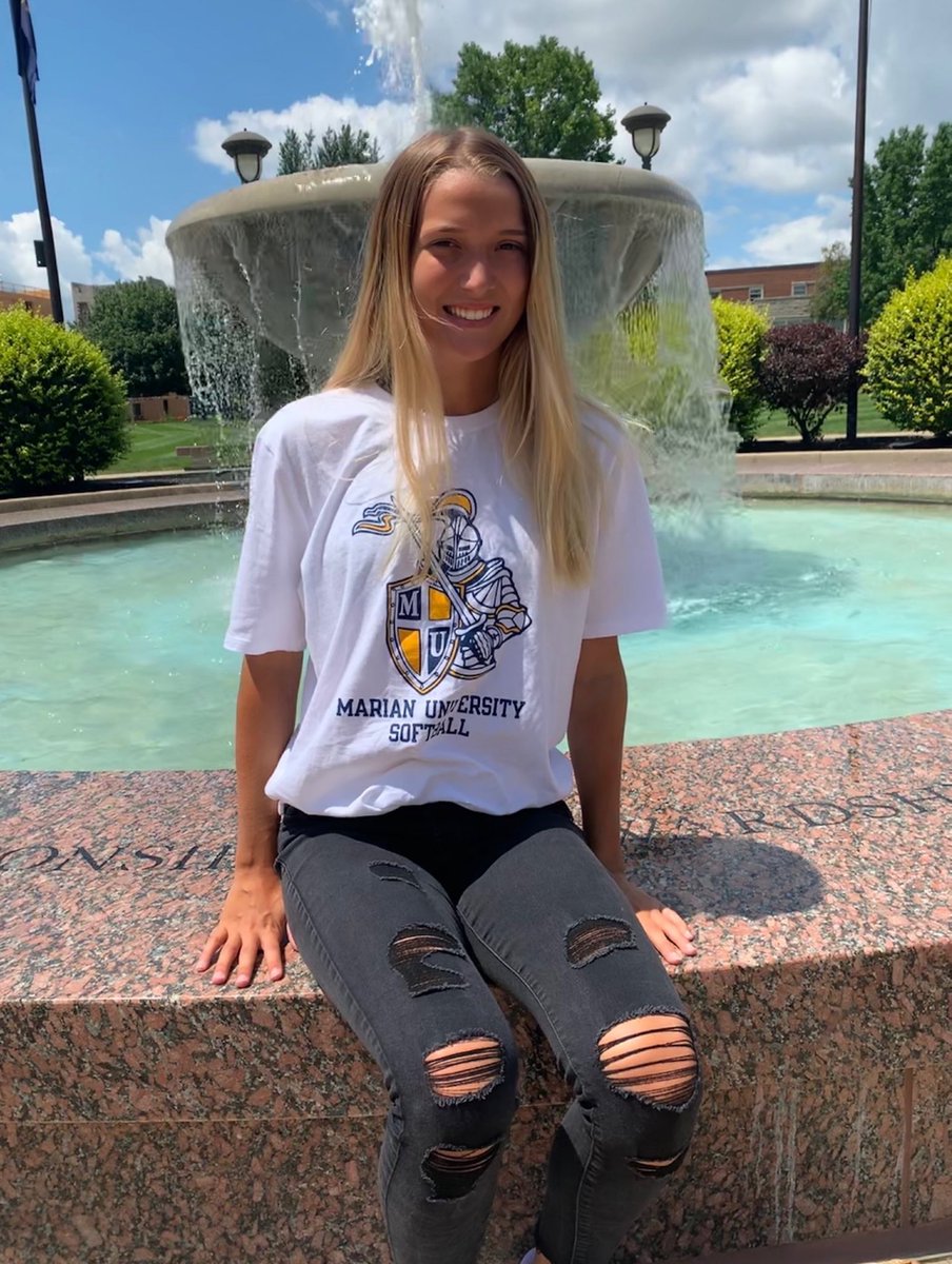 brookeknox_11's tweet photo. I am extremely excited to announce my verbal commitment to Marian University to continue my academic and athletic career. Thankyou to my friends, family and teammates who have helped me along the way, I cannot wait to be a Knight!! https://t.co/Yk12ekWChm
