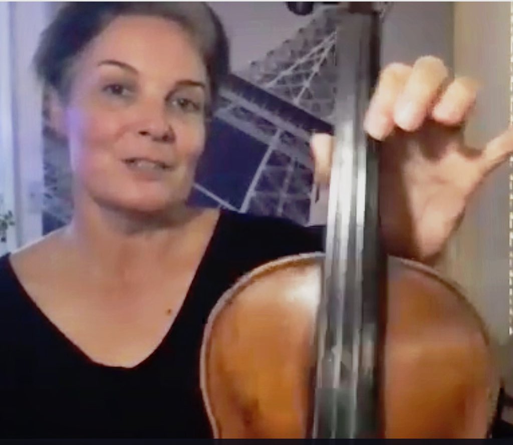 Little snapshot of Victoria teaching proper fingering technique in a City Strings class! We ❤️ the ability w/virtual learning to teach technique in an even more individualized &amp; detailed way. 🔍  Collaboration to Keep City Heights Youth Safe w/affordable, fun music classes 🎊🎵