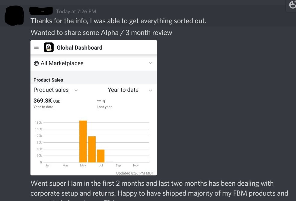 Our top member did $370k in revenue in a little over 3 months. WHAT THE FUCK

3 members who retweet this will get in tomorrow

Spots filled (31/50)