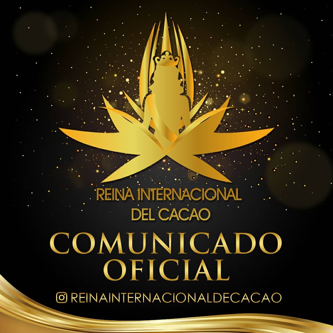 COMUNICADO OFICIAL
EDICIÓN VIRTUAL de REINA DEL CACAO VENEZOLANO 2020
⬇️⬇️⬇️
instagram.com/p/CDrgWZ8nMje/…

Siguenos 
@orgreinadelcacao 

#reinadelcacaovenezolano
#expoferiainternacionaldelcacao
#sincacaonohaychocolate 
#quedateencasa
#fundatierra